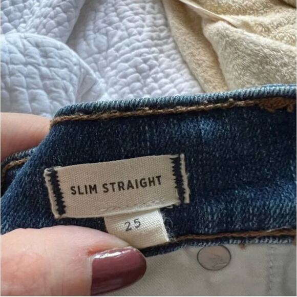 Madewell Slim Straight Jeans: Distressed Button-Front Edition - Picture 9 of 9